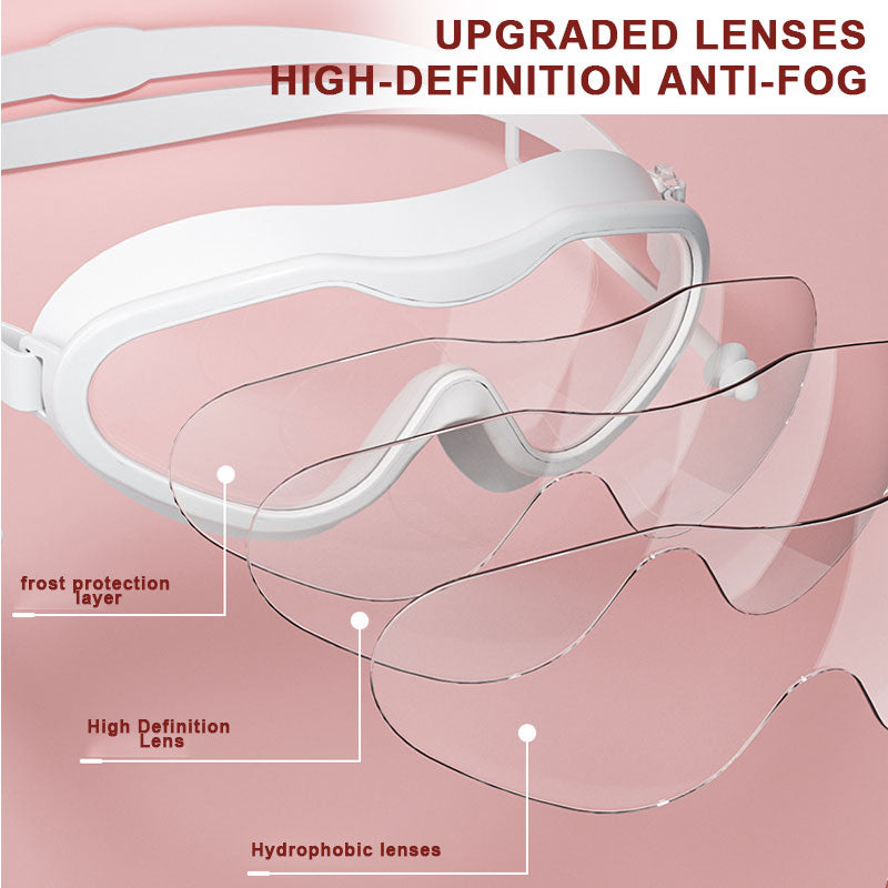 Adult large-frame swimming goggles with mudguard🏊‍♂️